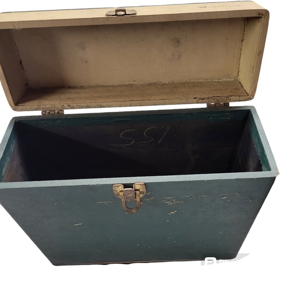 Vintage Wakefield Vinyl Record Storage Case Green - Picture 4 of 9